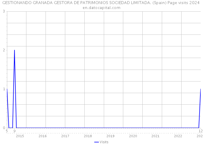 GESTIONANDO GRANADA GESTORA DE PATRIMONIOS SOCIEDAD LIMITADA. (Spain) Page visits 2024 