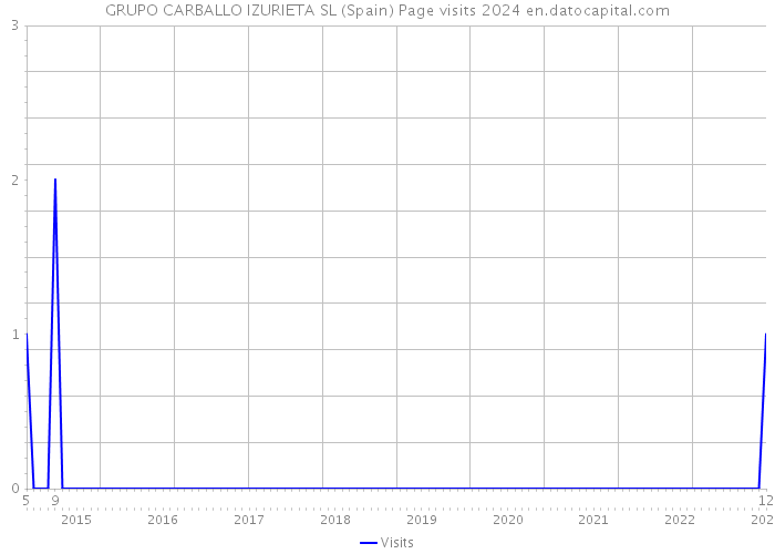 GRUPO CARBALLO IZURIETA SL (Spain) Page visits 2024 