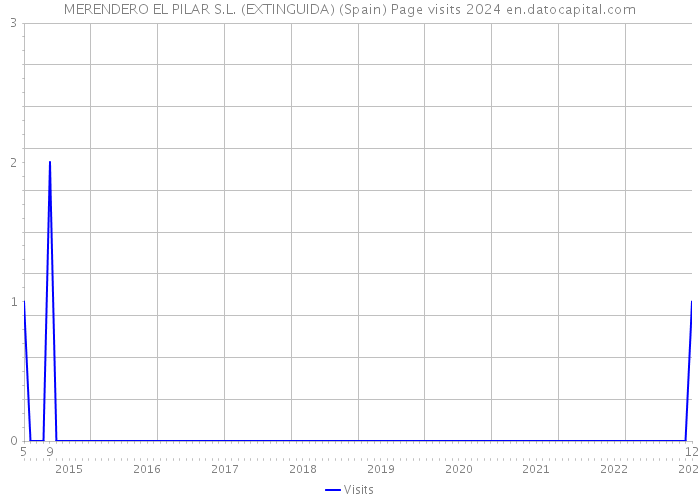 MERENDERO EL PILAR S.L. (EXTINGUIDA) (Spain) Page visits 2024 