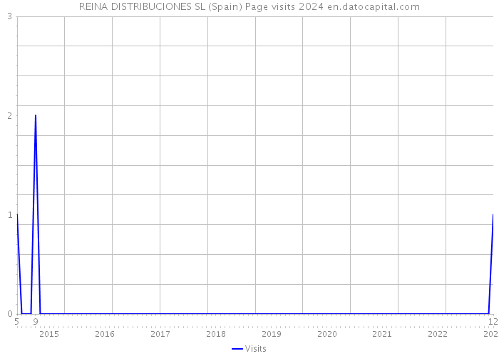 REINA DISTRIBUCIONES SL (Spain) Page visits 2024 