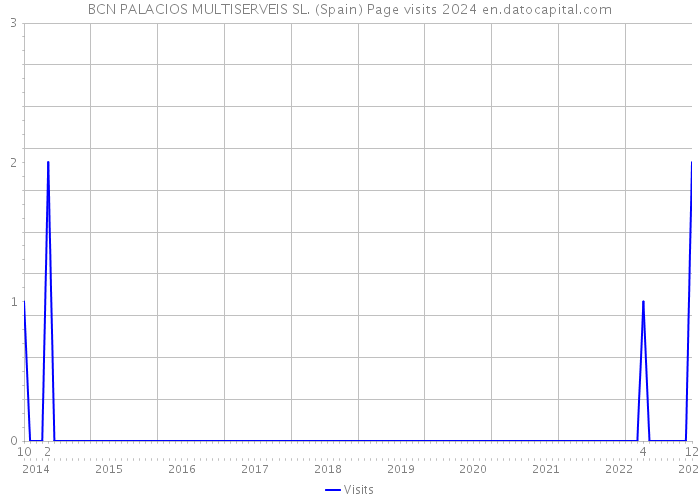 BCN PALACIOS MULTISERVEIS SL. (Spain) Page visits 2024 