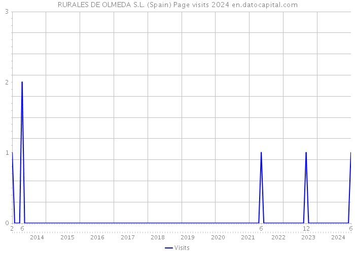 RURALES DE OLMEDA S.L. (Spain) Page visits 2024 