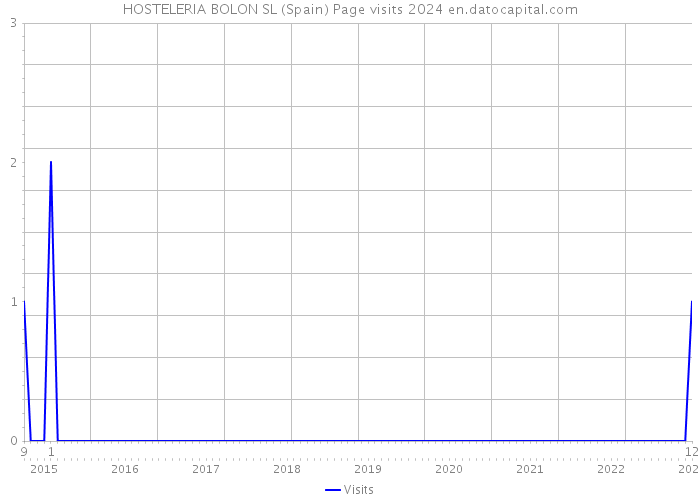 HOSTELERIA BOLON SL (Spain) Page visits 2024 