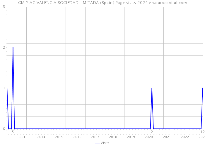 GM Y AC VALENCIA SOCIEDAD LIMITADA (Spain) Page visits 2024 