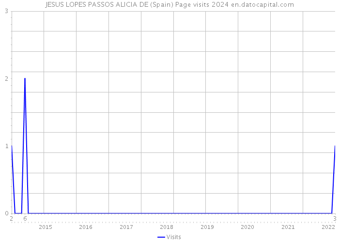 JESUS LOPES PASSOS ALICIA DE (Spain) Page visits 2024 