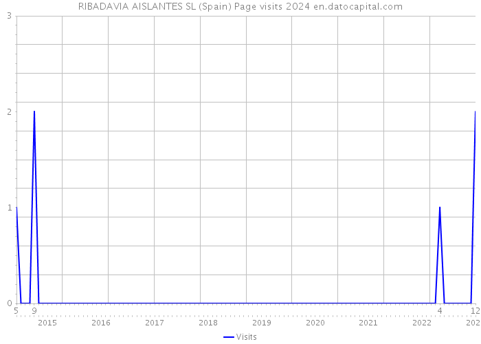 RIBADAVIA AISLANTES SL (Spain) Page visits 2024 