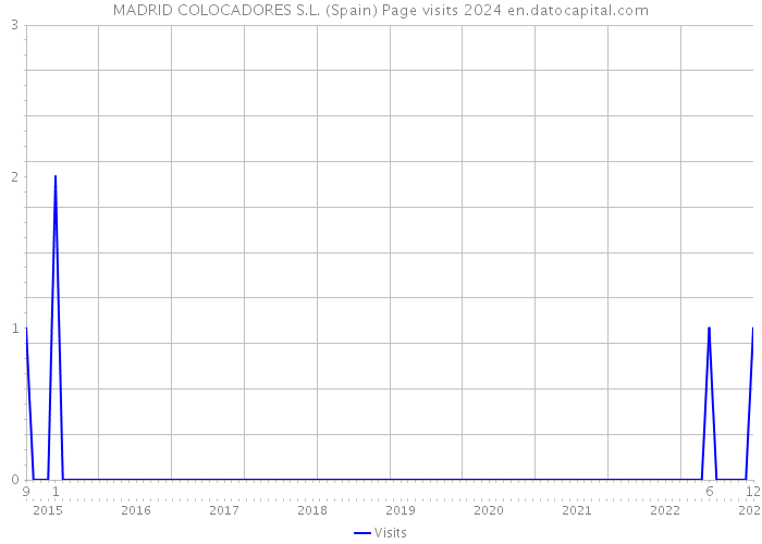 MADRID COLOCADORES S.L. (Spain) Page visits 2024 