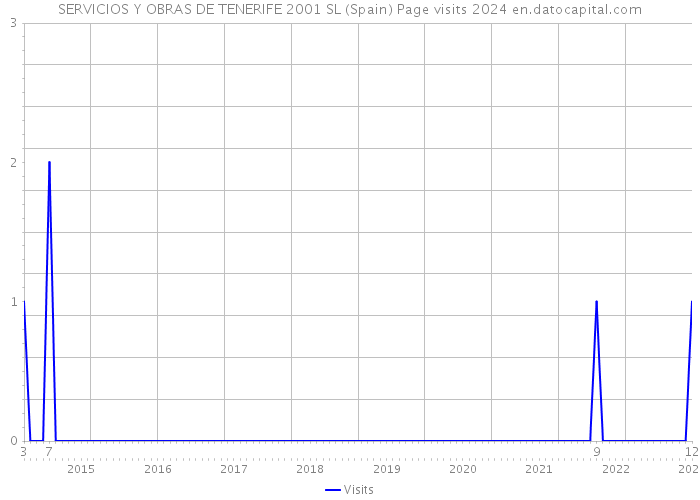 SERVICIOS Y OBRAS DE TENERIFE 2001 SL (Spain) Page visits 2024 