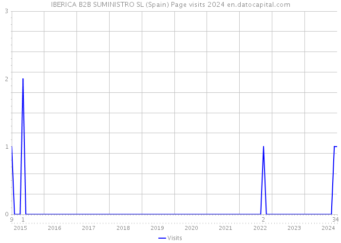 IBERICA B2B SUMINISTRO SL (Spain) Page visits 2024 