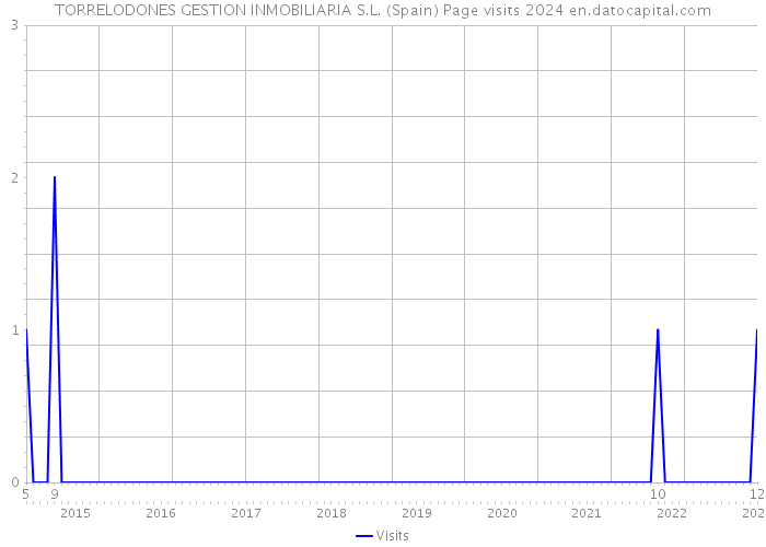 TORRELODONES GESTION INMOBILIARIA S.L. (Spain) Page visits 2024 