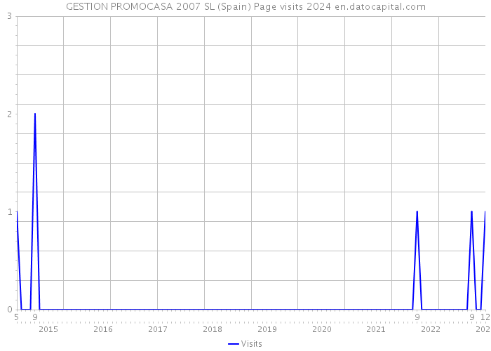 GESTION PROMOCASA 2007 SL (Spain) Page visits 2024 