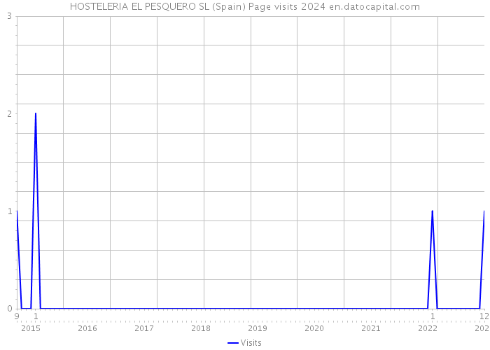 HOSTELERIA EL PESQUERO SL (Spain) Page visits 2024 