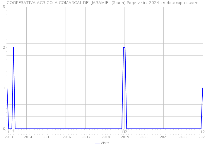 COOPERATIVA AGRICOLA COMARCAL DEL JARAMIEL (Spain) Page visits 2024 