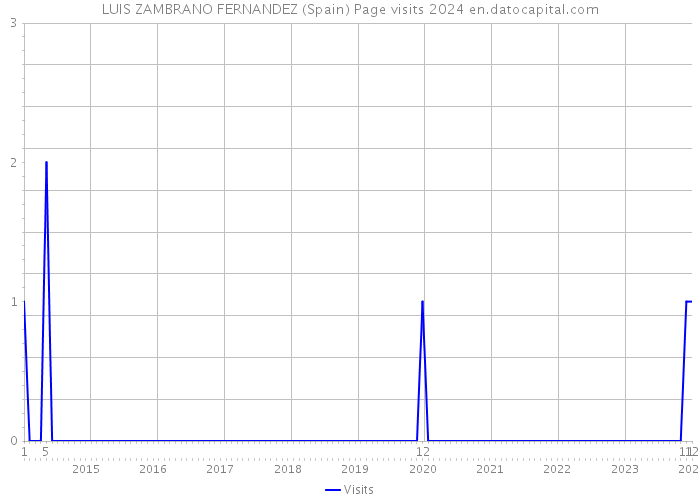 LUIS ZAMBRANO FERNANDEZ (Spain) Page visits 2024 