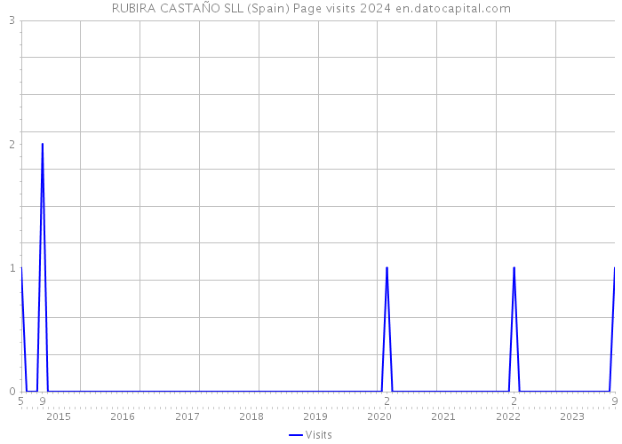 RUBIRA CASTAÑO SLL (Spain) Page visits 2024 