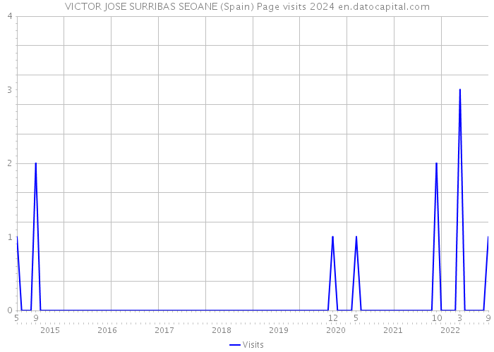VICTOR JOSE SURRIBAS SEOANE (Spain) Page visits 2024 