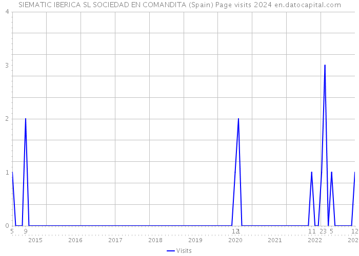 SIEMATIC IBERICA SL SOCIEDAD EN COMANDITA (Spain) Page visits 2024 