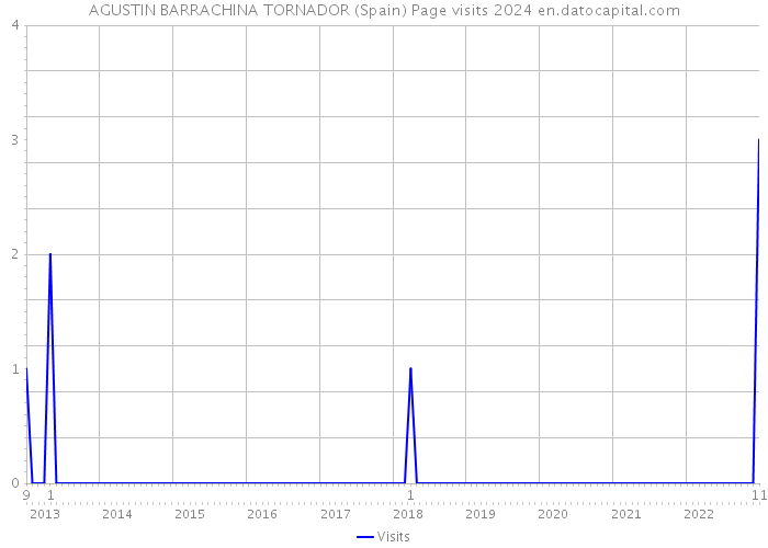 AGUSTIN BARRACHINA TORNADOR (Spain) Page visits 2024 
