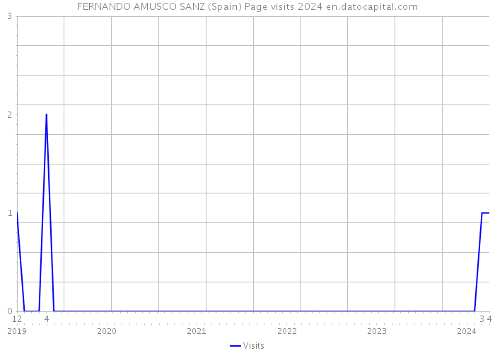 FERNANDO AMUSCO SANZ (Spain) Page visits 2024 