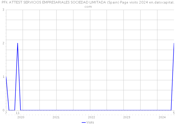 PFK ATTEST SERVICIOS EMPRESARIALES SOCIEDAD LIMITADA (Spain) Page visits 2024 