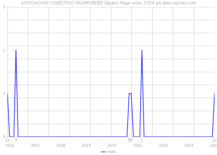 ASOCIACION COLECTIVO SALSIPUEDES (Spain) Page visits 2024 