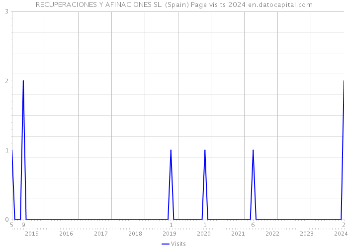 RECUPERACIONES Y AFINACIONES SL. (Spain) Page visits 2024 