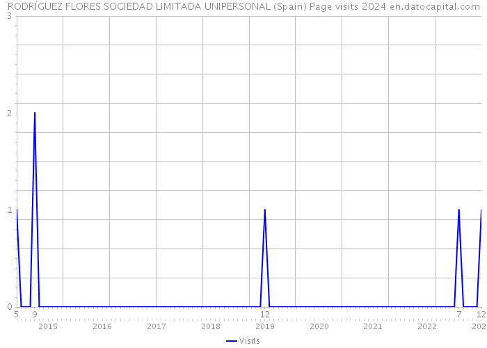 RODRÍGUEZ FLORES SOCIEDAD LIMITADA UNIPERSONAL (Spain) Page visits 2024 