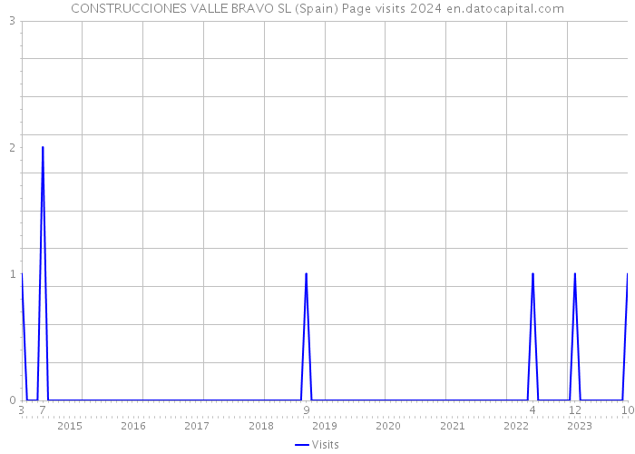 CONSTRUCCIONES VALLE BRAVO SL (Spain) Page visits 2024 