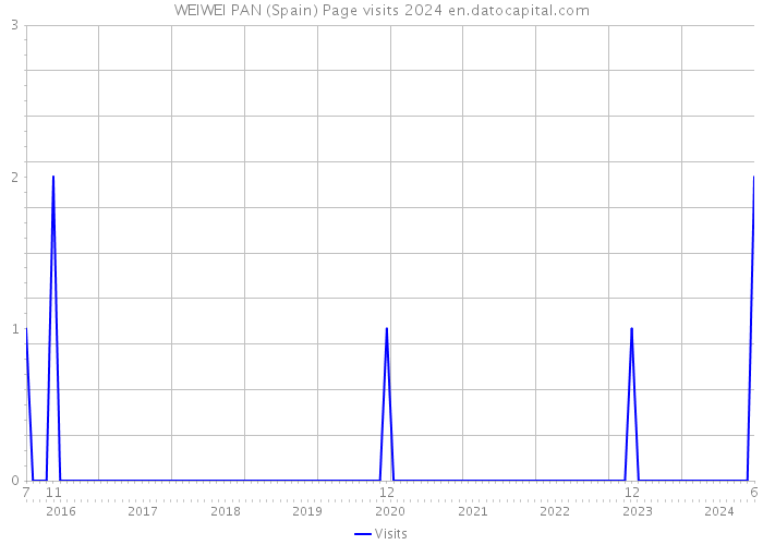 WEIWEI PAN (Spain) Page visits 2024 