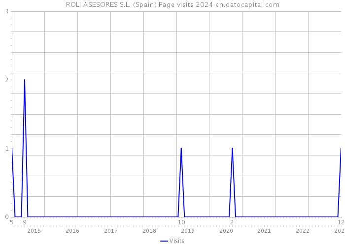 ROLI ASESORES S.L. (Spain) Page visits 2024 
