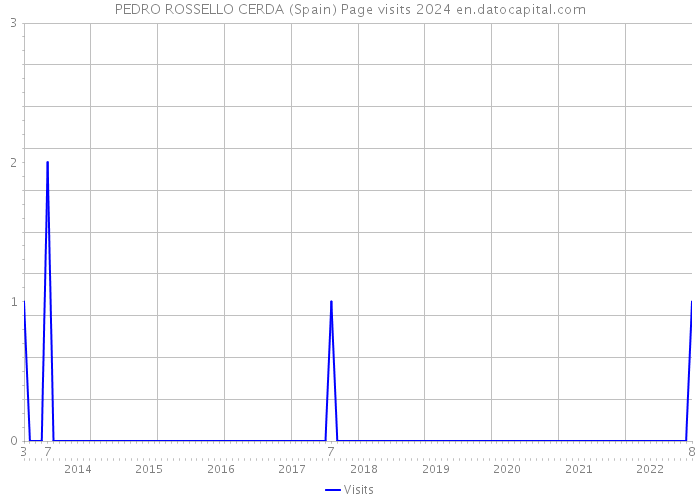 PEDRO ROSSELLO CERDA (Spain) Page visits 2024 