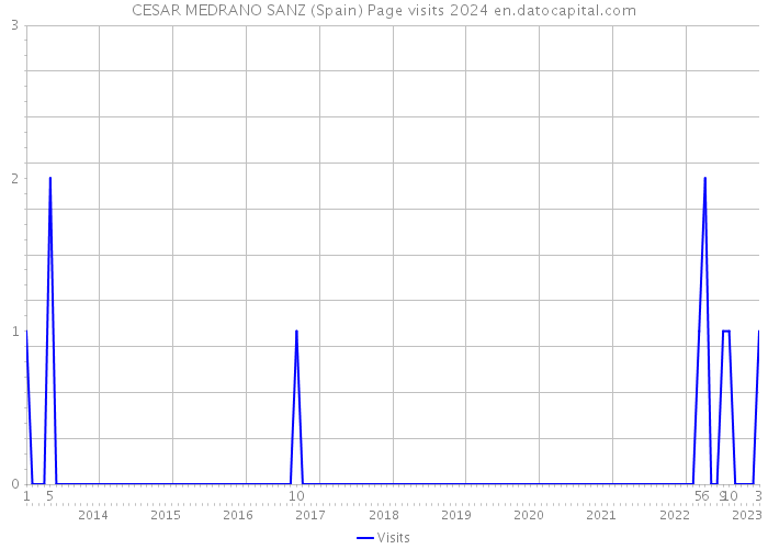CESAR MEDRANO SANZ (Spain) Page visits 2024 