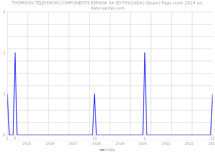 THOMSON TELEVISION COMPONENTS ESPANA SA (EXTINGUIDA) (Spain) Page visits 2024 