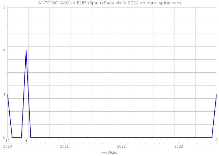 ANTONIO GAONA RUIZ (Spain) Page visits 2024 