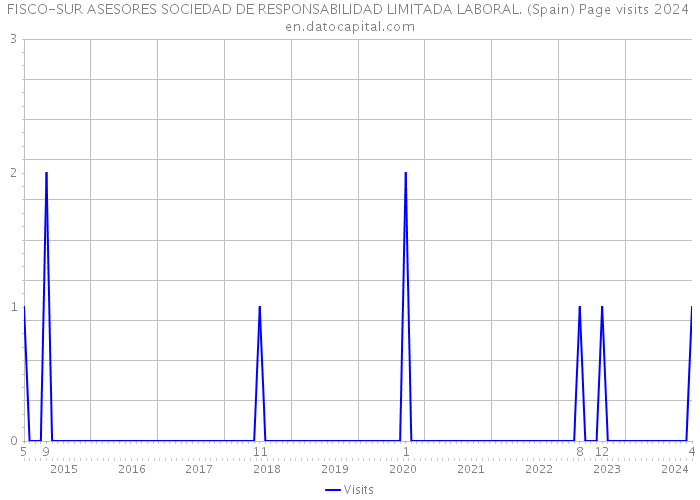 FISCO-SUR ASESORES SOCIEDAD DE RESPONSABILIDAD LIMITADA LABORAL. (Spain) Page visits 2024 