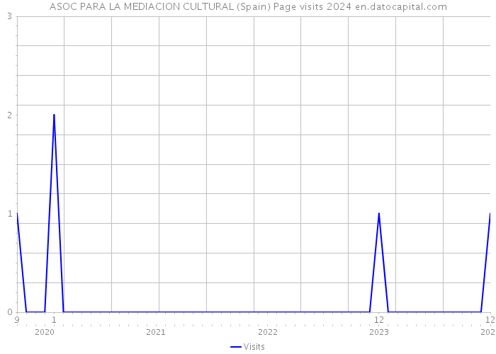 ASOC PARA LA MEDIACION CULTURAL (Spain) Page visits 2024 