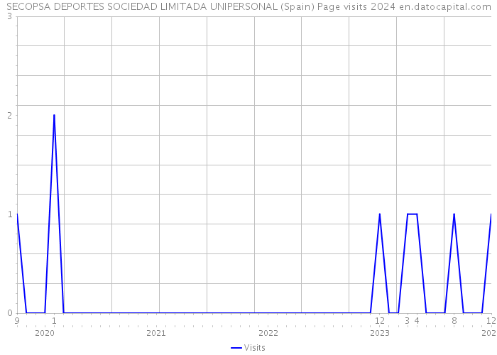 SECOPSA DEPORTES SOCIEDAD LIMITADA UNIPERSONAL (Spain) Page visits 2024 