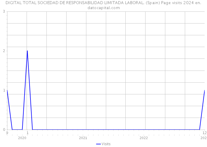 DIGITAL TOTAL SOCIEDAD DE RESPONSABILIDAD LIMITADA LABORAL. (Spain) Page visits 2024 