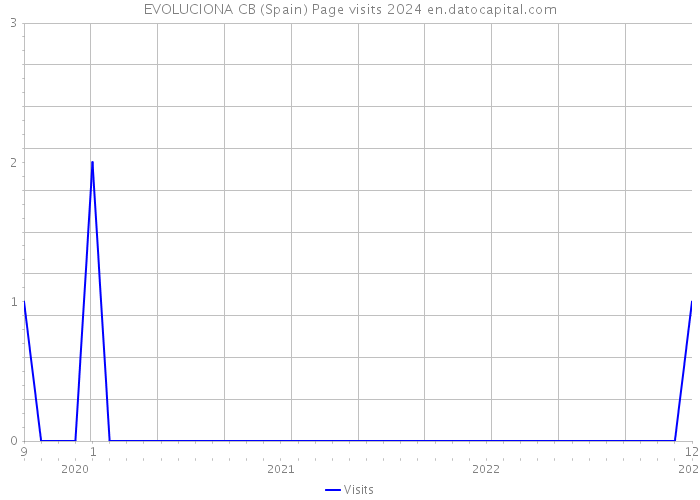 EVOLUCIONA CB (Spain) Page visits 2024 