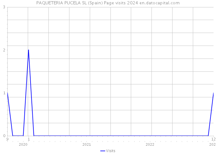PAQUETERIA PUCELA SL (Spain) Page visits 2024 
