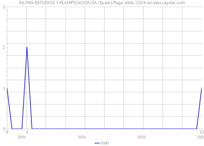 RAYMA ESTUDIOS Y PLANIFICACION SA (Spain) Page visits 2024 