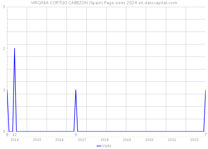 VIRGINIA CORTIJO CABEZON (Spain) Page visits 2024 