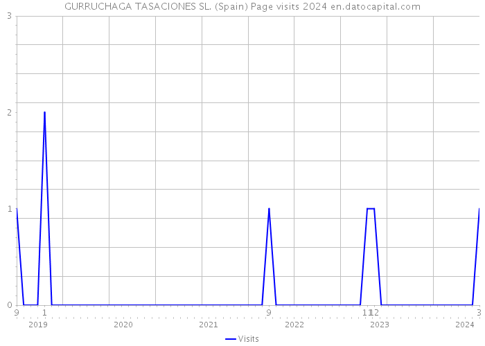 GURRUCHAGA TASACIONES SL. (Spain) Page visits 2024 