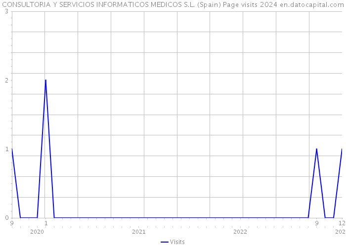 CONSULTORIA Y SERVICIOS INFORMATICOS MEDICOS S.L. (Spain) Page visits 2024 