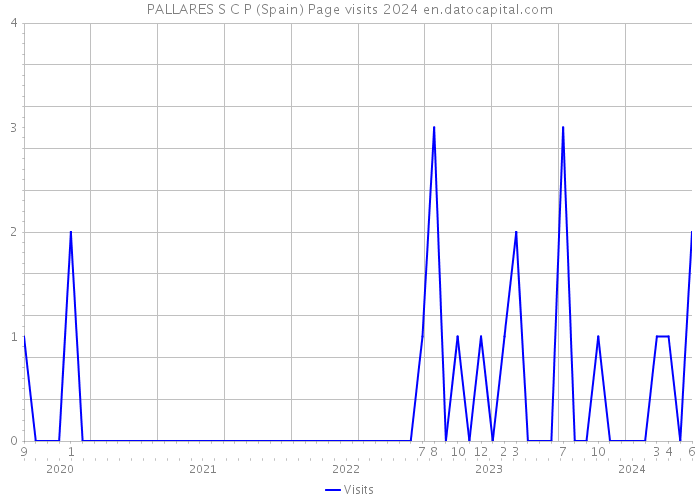 PALLARES S C P (Spain) Page visits 2024 