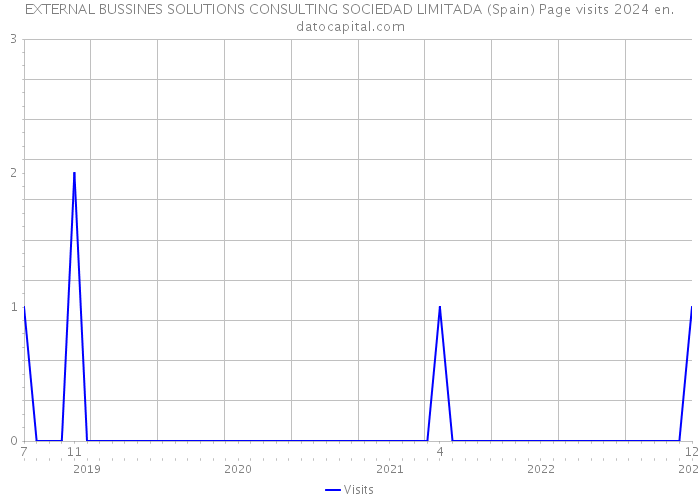 EXTERNAL BUSSINES SOLUTIONS CONSULTING SOCIEDAD LIMITADA (Spain) Page visits 2024 