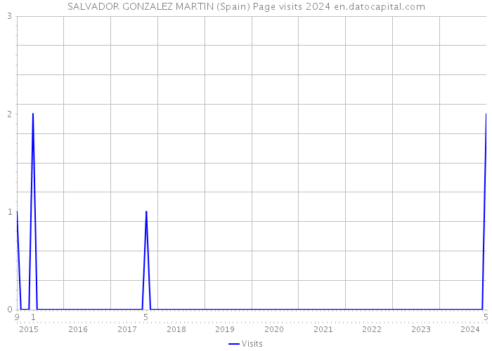 SALVADOR GONZALEZ MARTIN (Spain) Page visits 2024 