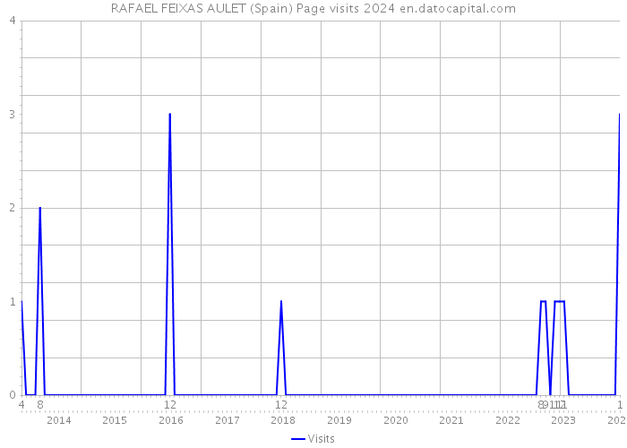 RAFAEL FEIXAS AULET (Spain) Page visits 2024 