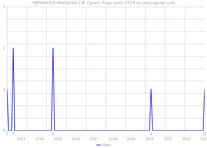 HERMANOS HINOJOSA C.B. (Spain) Page visits 2024 