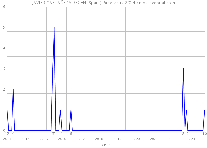 JAVIER CASTAÑEDA REGEN (Spain) Page visits 2024 